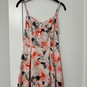 Dynamite - Floral spaghetti strap dress with eyelet detail